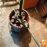 torchio manuale a vite per uva o frutta