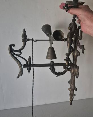applique artistica in bronzo con campanelli 