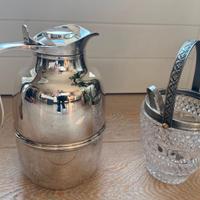 Oggetti da tavola in peltro argentato