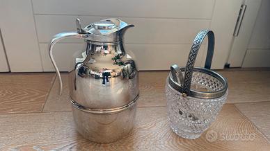 Oggetti da tavola in peltro argentato