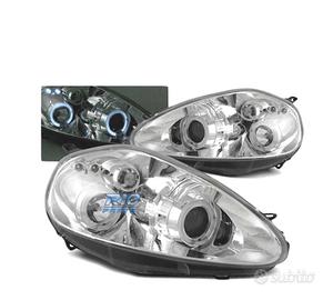 FARI OCCHI ANGEL FIAT GRANDE PUNTO 05-08 CROMATI