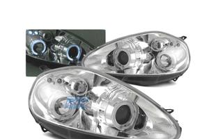 FARI OCCHI ANGEL FIAT GRANDE PUNTO 05-08 CROMATI