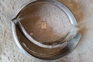 parafango cromato acciaio inox moto epoca cross or