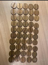 Lotto di 45 Gettoni Telefonici Italiani Vintage