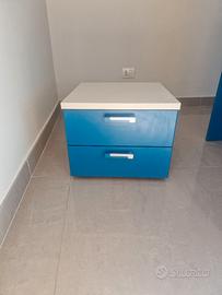 Letto singolo + comodino cameretta colombini