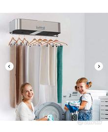 Asciugabiancheria a parete.