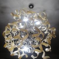 lampadario led stile moderno bianco