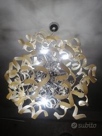 lampadario led stile moderno bianco