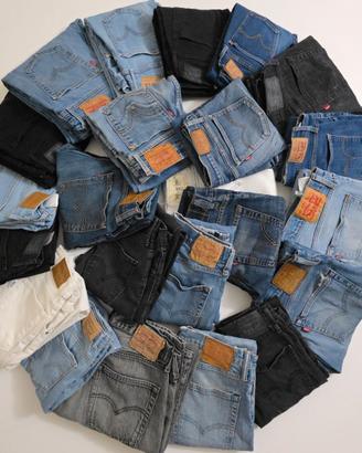 LOTTO 30 JEANS LEVI’S GRADO A/B VINTAGE