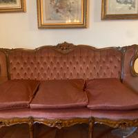 Set divano tre posti con poltrone