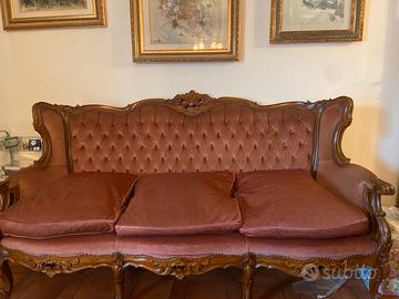 Set divano tre posti con poltrone