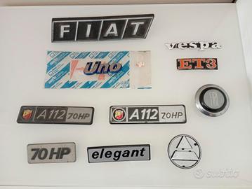 targhette a112 1 vespa originali vintage 