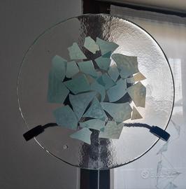 lampada da terra moderna in vetro di Murano