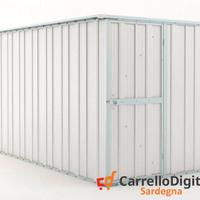 deposito attrezzi giardino 175x307cm 5,4mq bianco