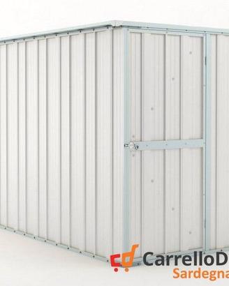 deposito attrezzi giardino 175x307cm 5,4mq bianco