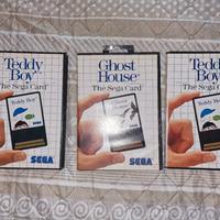 3 giochi The sega card per Sega master system