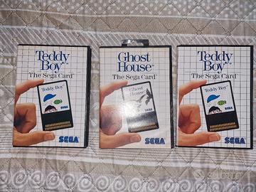 3 giochi The sega card per Sega master system