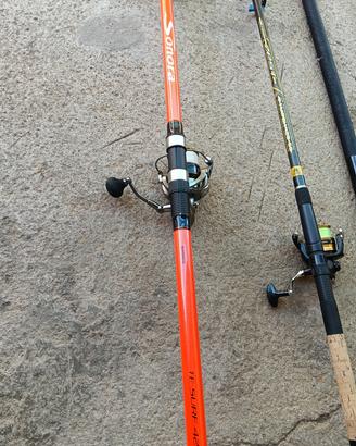 kit canne da pesca borsa è retino.