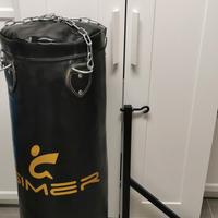 sacco da boxe + staffa da muro
