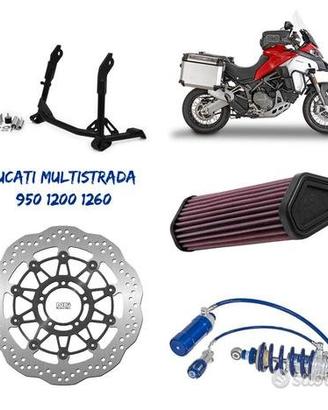 Ducati Multistrada mono bauletto protezioni filtro