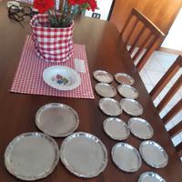 Sottobottiglie e sottobicchieri inox anni '50