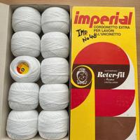 cotone uncinetto Imperial 40 ecrù 10 gomitoli