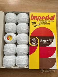 cotone uncinetto Imperial 40 ecrù 10 gomitoli