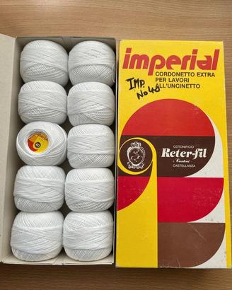 cotone uncinetto Imperial 40 ecrù 10 gomitoli