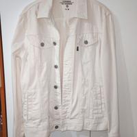 Giacca di jeans bianca