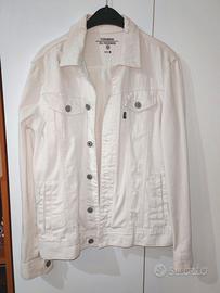 Giacca di jeans bianca
