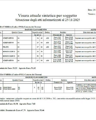 Terreni agricoli a Nocera Umbra (PG)