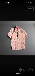 Felpa Polo Ralph Lauren Rosa con Zip e Cappuccio S