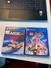 Giochi Ps4 (Need For Speed, Lego Movie)