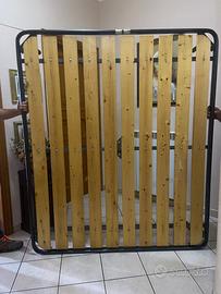 Rete matrimoniale in legno massello