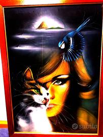 Quadro 72x52 a mano su tela