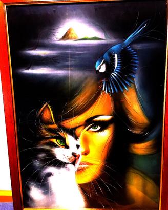 Quadro 72x52 a mano su tela