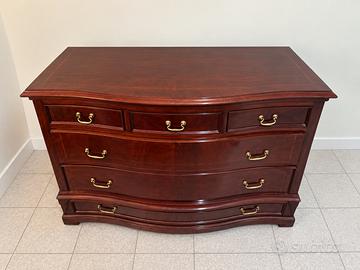 Set Comò e 2 comodini in legno stile classico