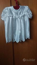 vestito da battesimo per bambina 6/12 mesi