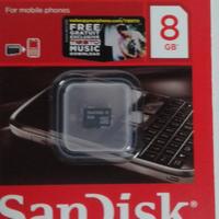 Scheda Micro SD Sandisk SDHC 8GB nuova