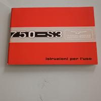 Libretto Istruzioni per l'uso Moto Guzzi 750-S3