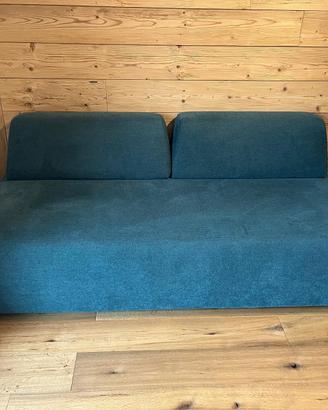 Divano componibile – blu petrolio - 200x90x75