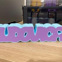 Scritta Decorativa Personalizzata in Stampa 3D