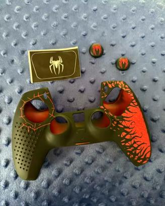 Custodia PAD PS5 Spiderman + Grip Analogici