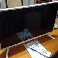 TV /MONITOR LED 24 POLLICI DVB-T2 SAT, (BIANCO).