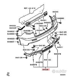 ESTRATTORE PARAURTI BUMPER POST EVO 6410A852