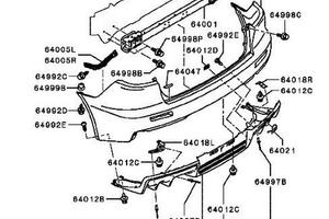 ESTRATTORE PARAURTI BUMPER POST EVO 6410A852