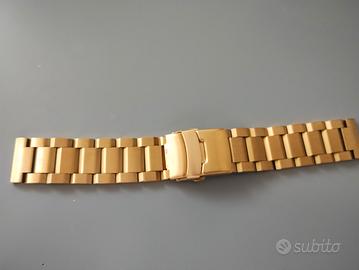 braccialetto orologio pvd oro 21mm