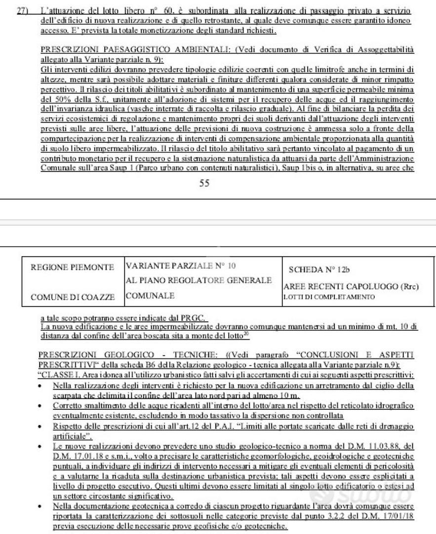 TER. RESIDENZIALE A COAZZE - Altro