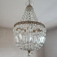 Lampadario con cristalli stile impero