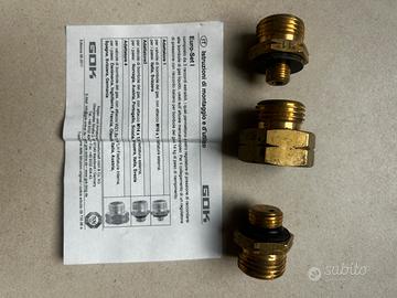 Set 3 raccordi gas Gok